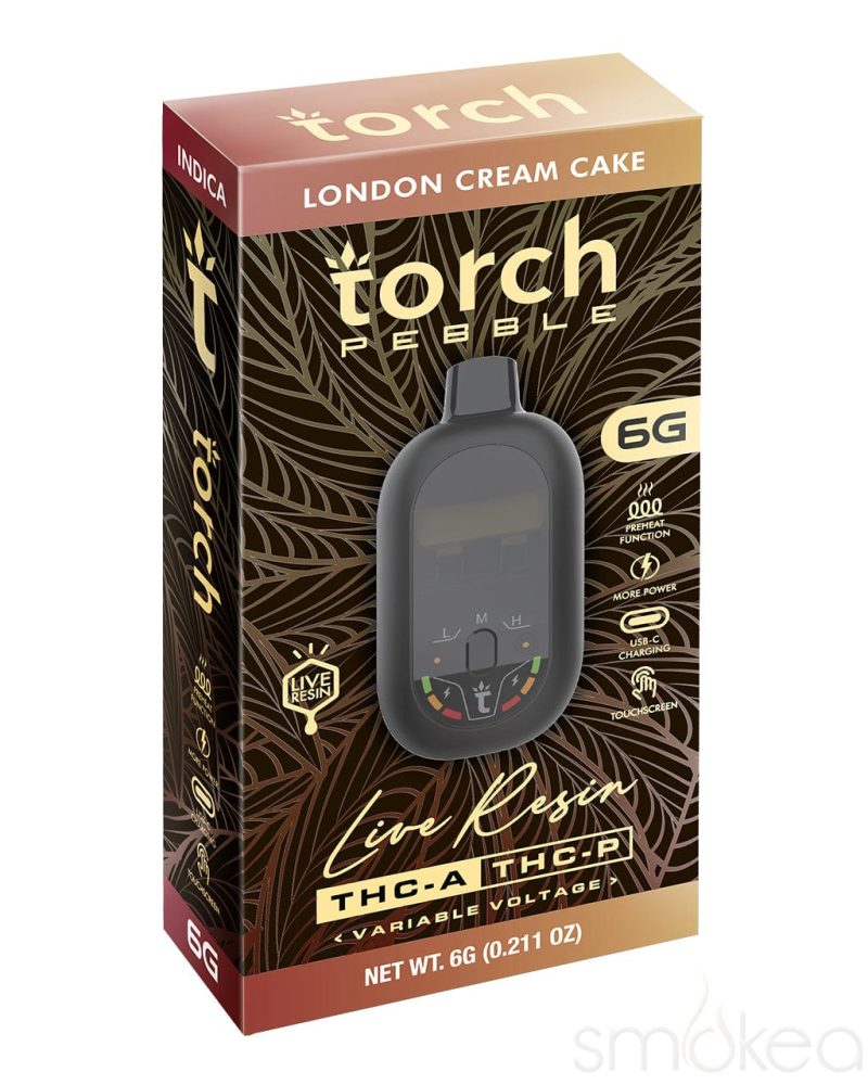 torch 6g pebble thca live resin blend vape london cream cake 30972925214822