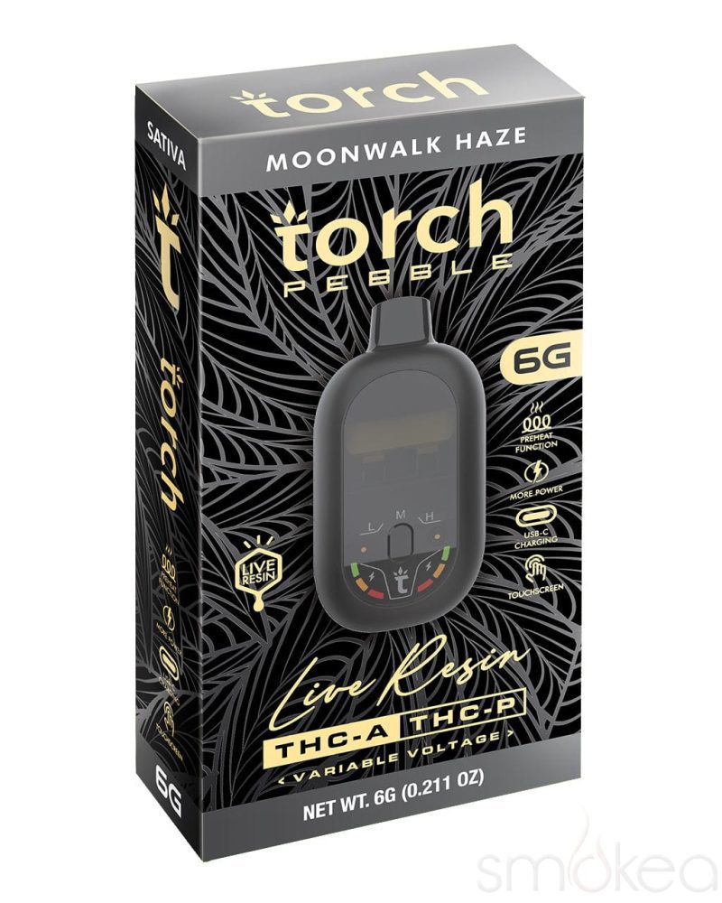 torch 6g pebble thca live resin blend vape moonwalk haze 30972959293542