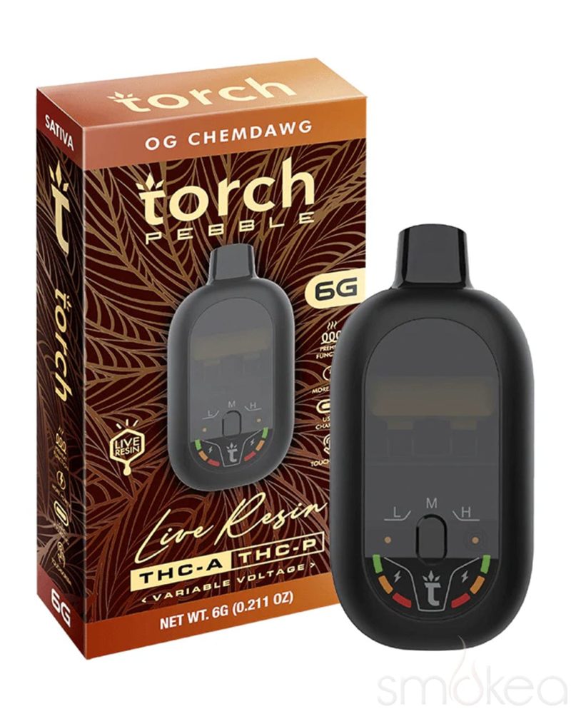 torch 6g pebble thca live resin blend vape og chemdawg 30973002088550