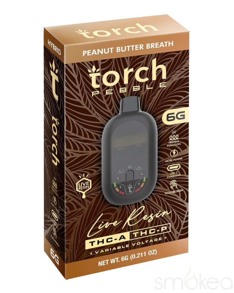 torch 6g pebble thca live resin blend vape peanut butter breath 30973086433382