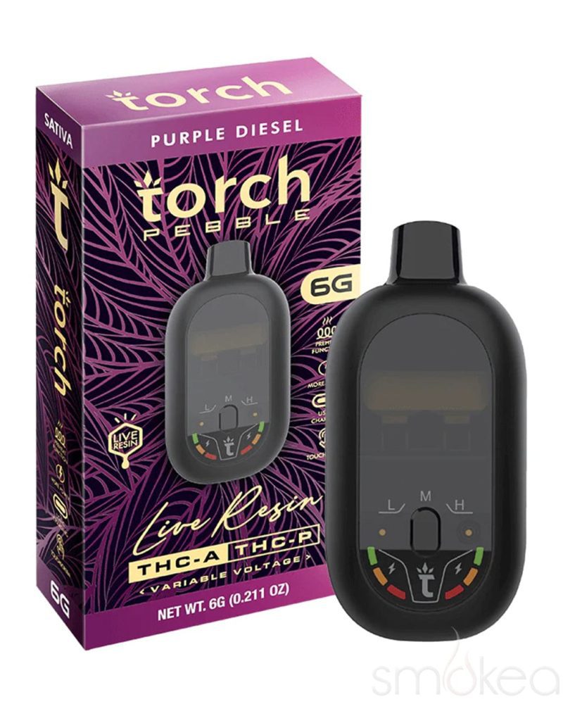 torch 6g pebble thca live resin blend vape purple diesel 30973012869222